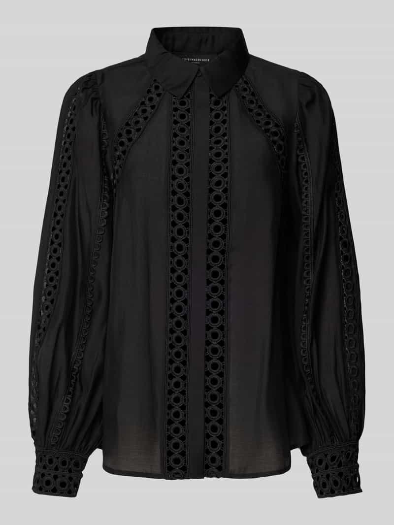 Copenhagen Muse Regular fit blouse met ballonmouwen model 'MOLLY'