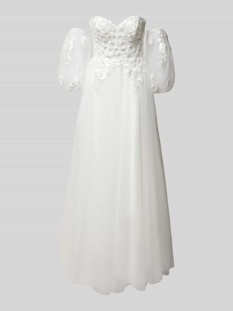 luxuar Off shoulder-bruidsjurk met kant