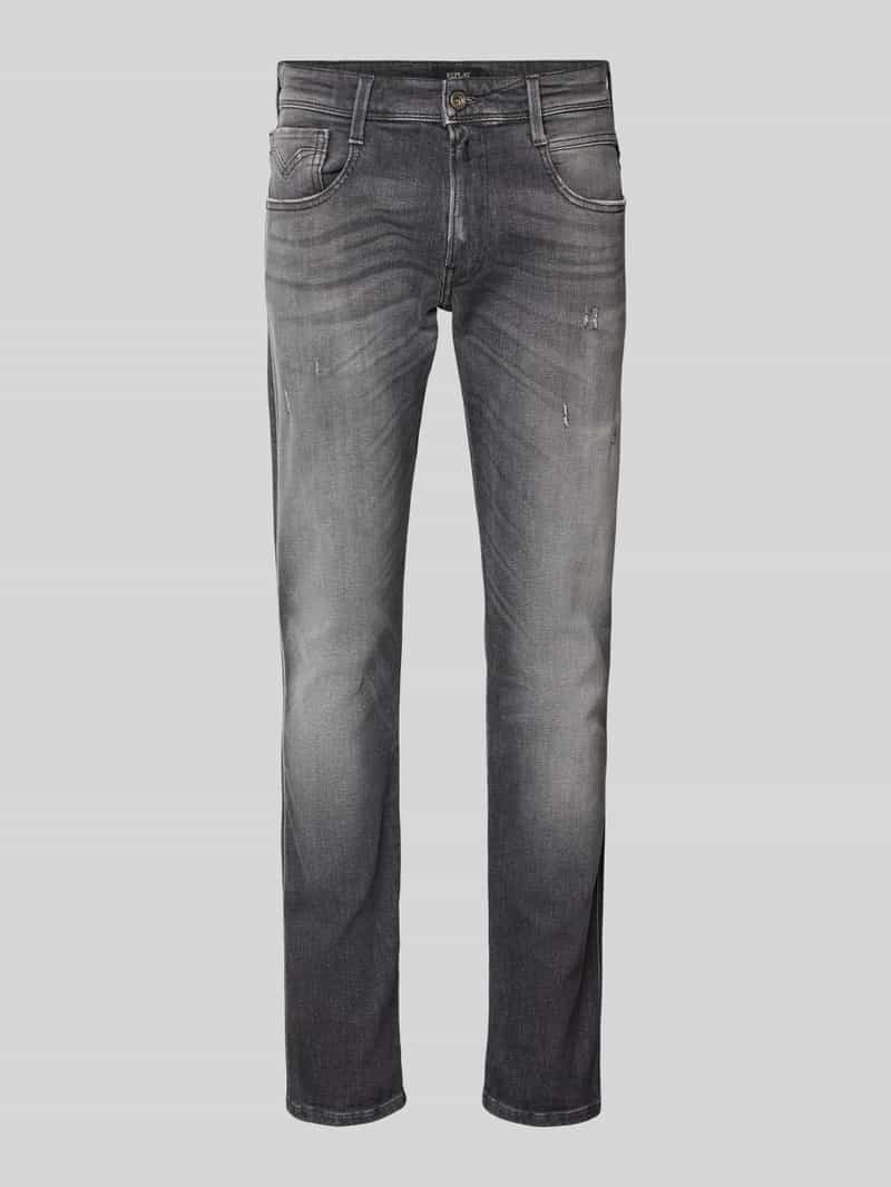 Replay Slim fit jeans in used-look model 'ANBASS'