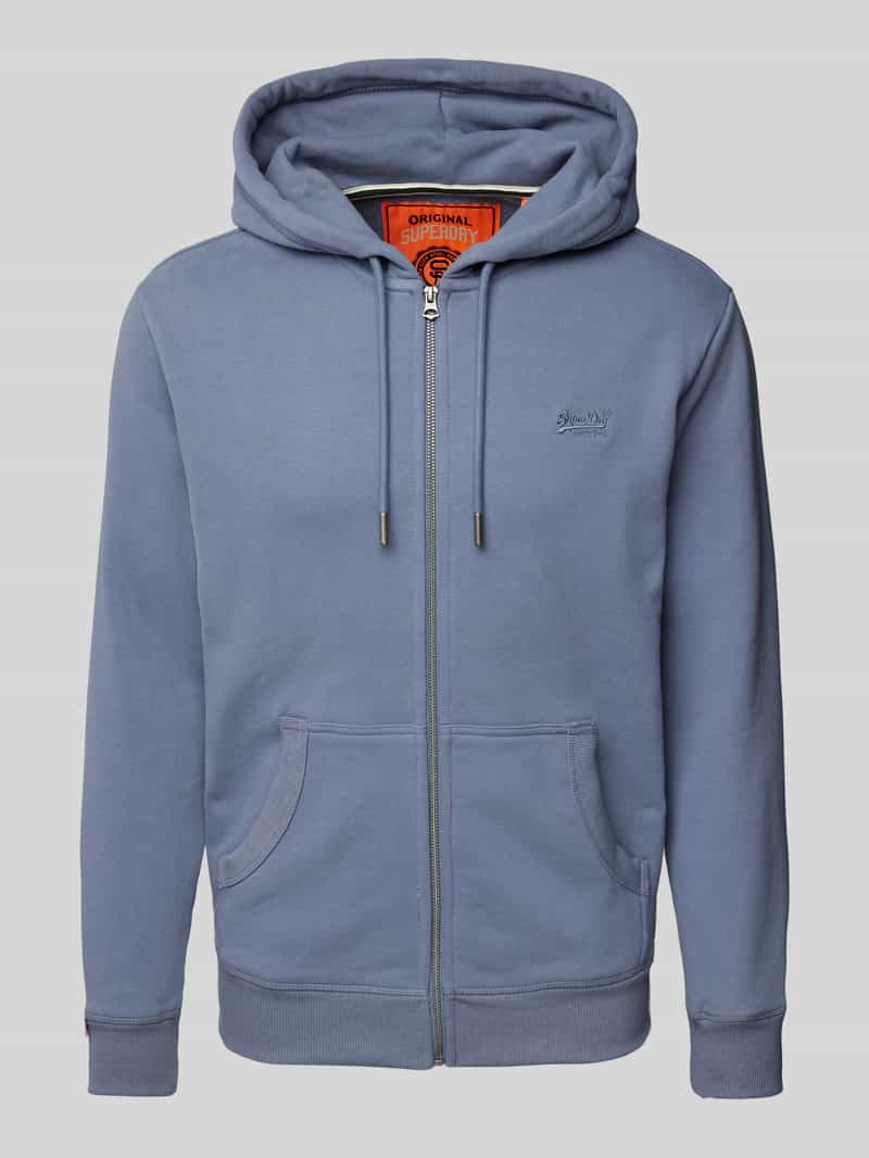 Superdry Sweatjack met labelstitching