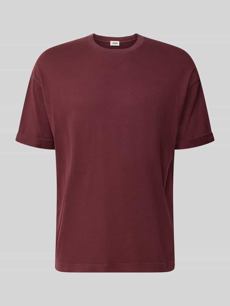 DRYKORN Regular Fit T-Shirt aus reiner Baumwolle Modell 'Thilo' in Bordeaux, Größe S 2113965S