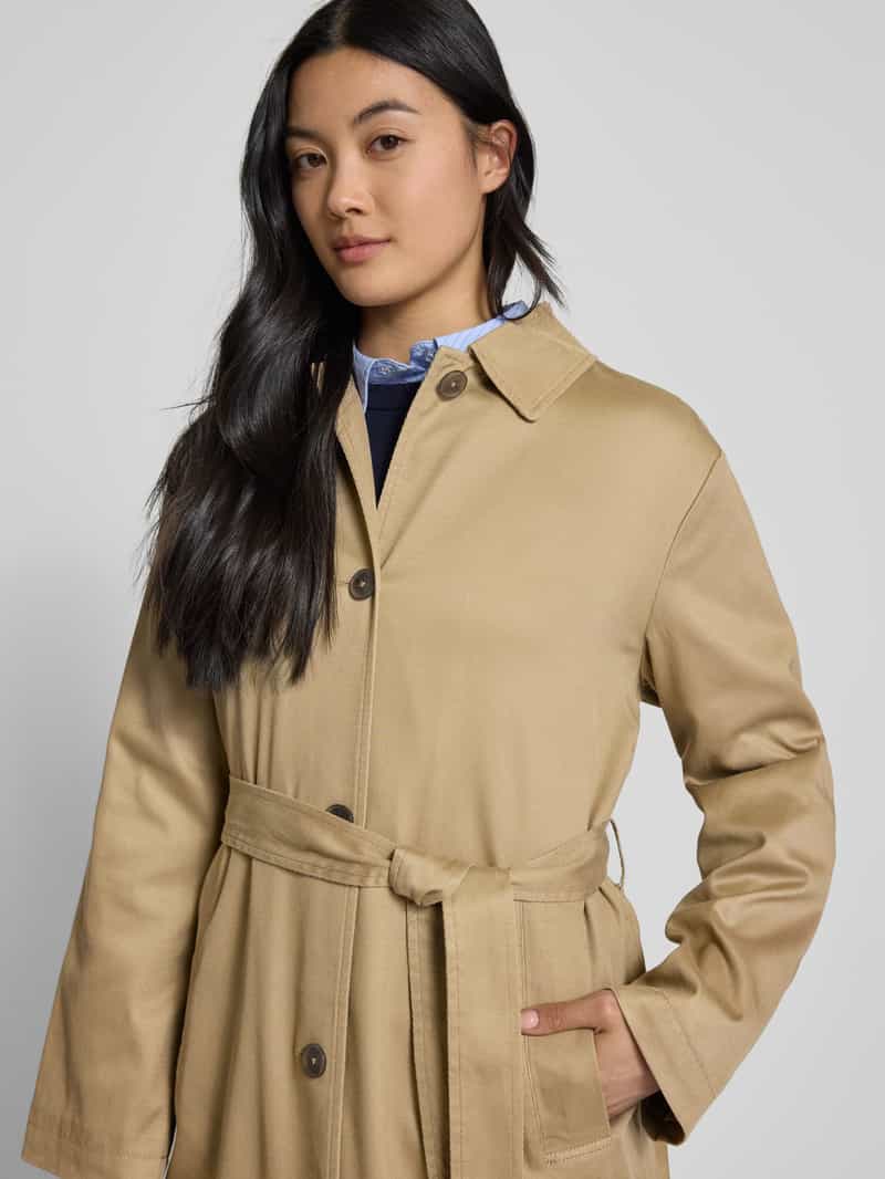 Marc O'Polo Relaxed fit trenchcoat van een mix van lyocell en twill