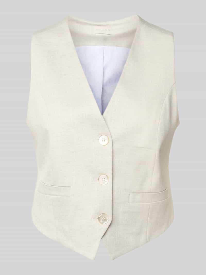 milano italy Gilet van viscose met V-hals