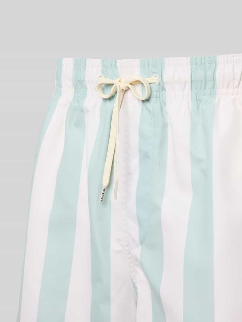 Selected Homme Korte zwembroek met streepmotief model 'DANE'
