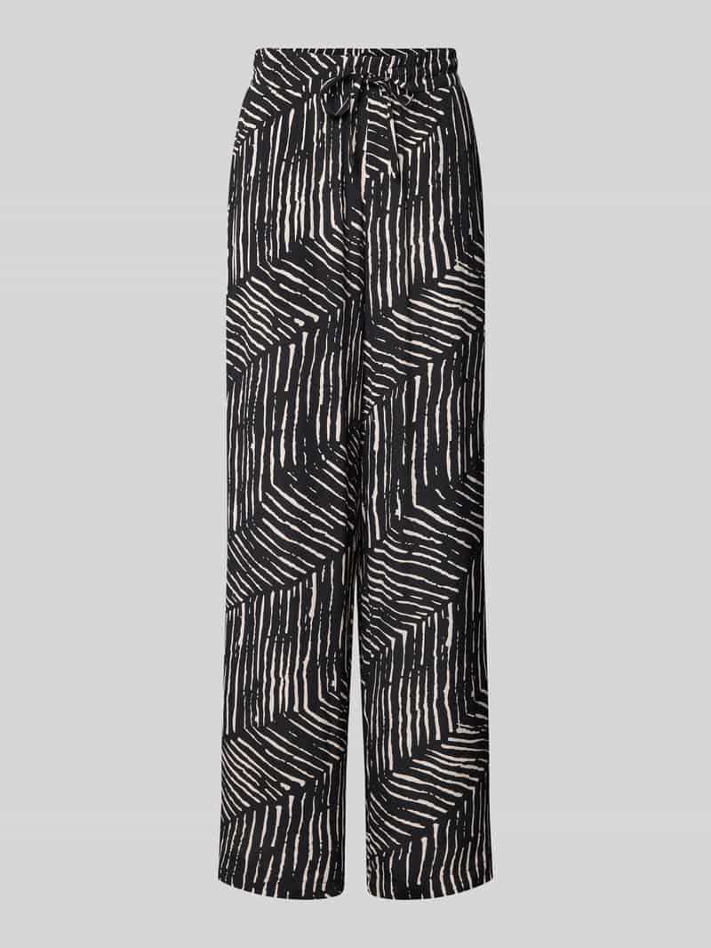 Opus Stoffen broek van viscose met elastische band model 'Marou'