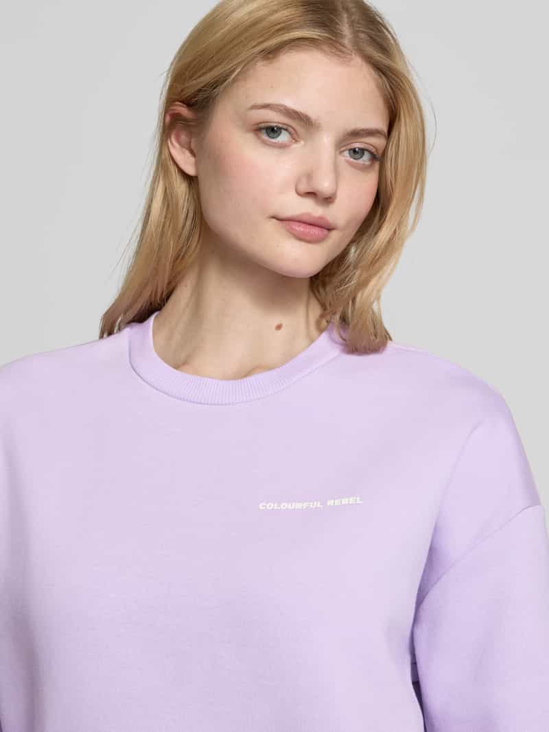 Colourful Rebel Oversized sweatshirt met ribboorden