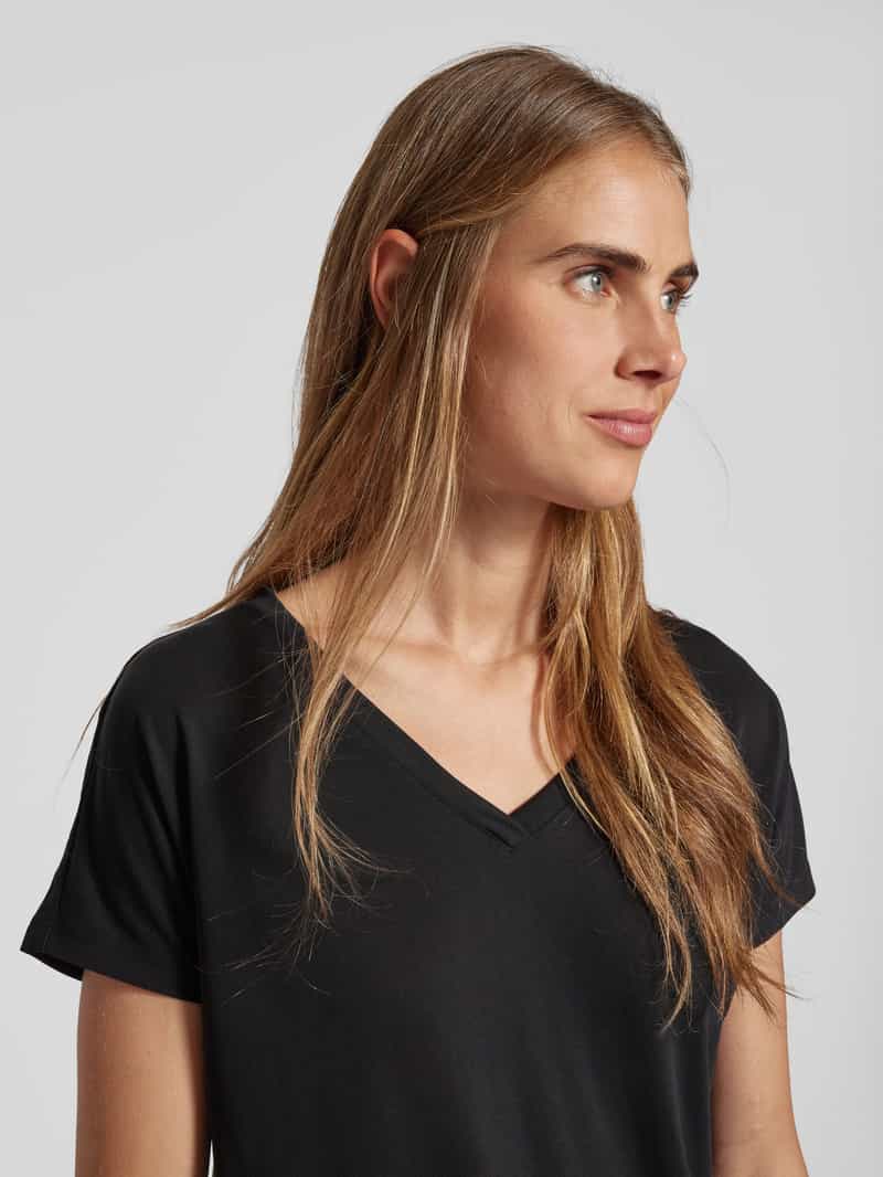 MSCH Copenhagen T-shirt met V-hals model 'Fenya'
