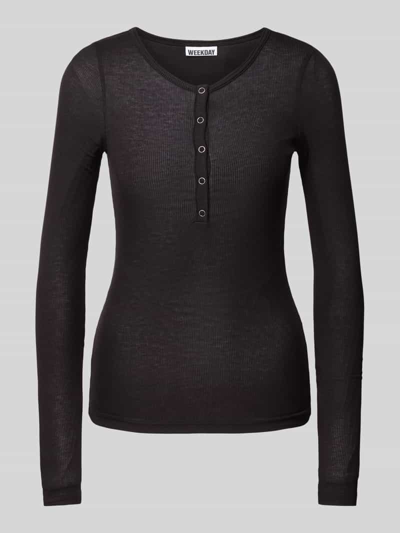 Weekday Shirt met lange mouwen in semi-transparant design