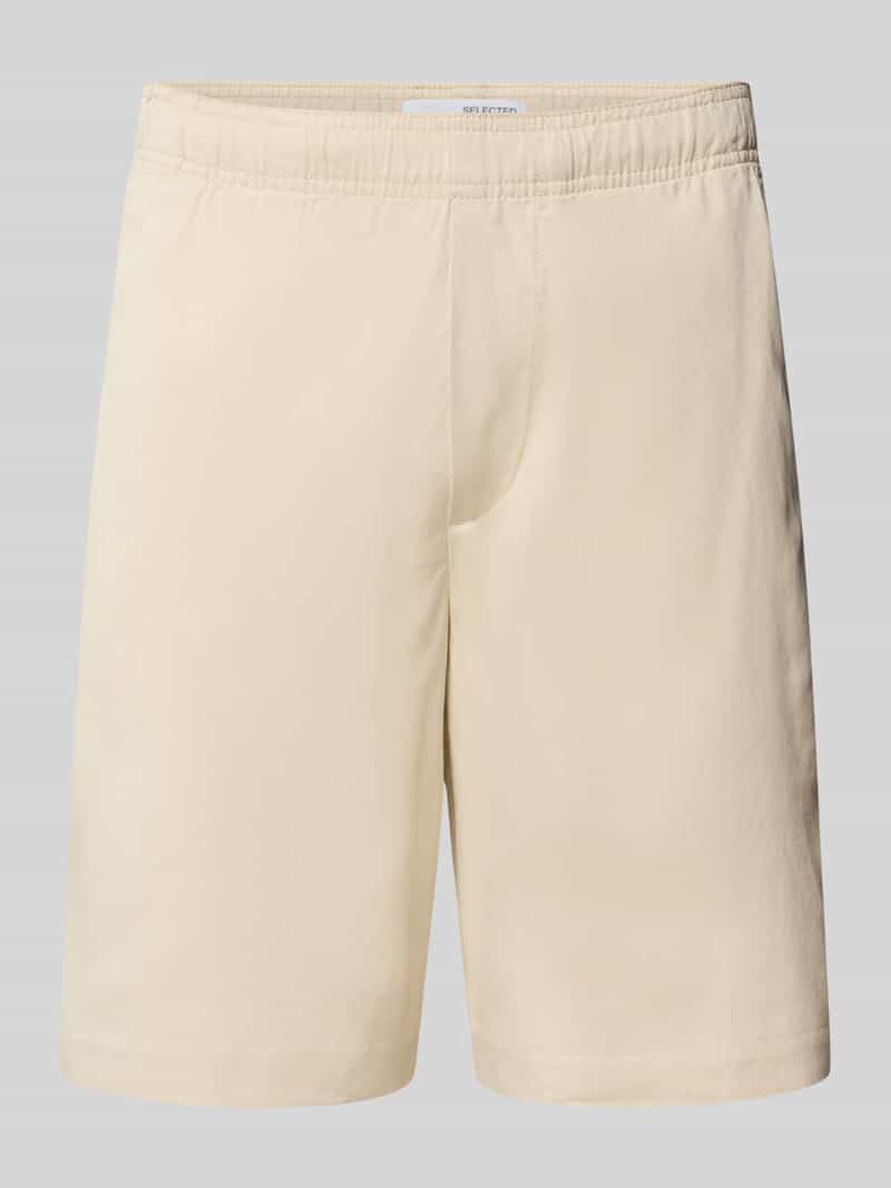 Selected Homme Loose fit korte broek met elastische band model 'THAIS SUMMER'