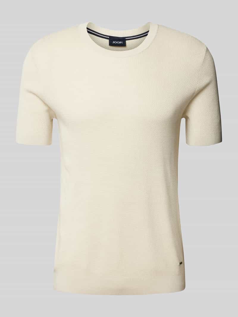 JOOP! Collection T-shirt in gebreide look model 'Valdro'