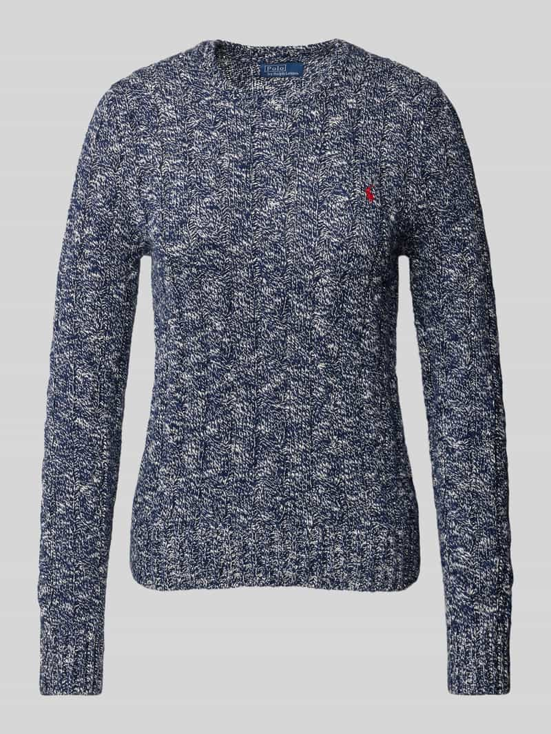 Polo Ralph Lauren Gebreide pullover met kabelpatroon, model 'RAGG JULIE'