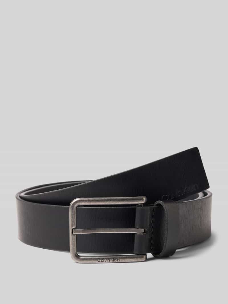 Calvin Klein Leren riem WARMTH BUCKLE 35MM