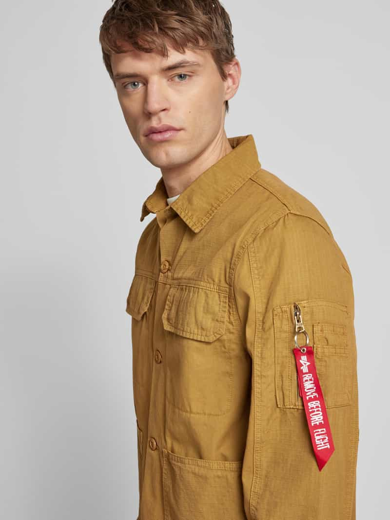 alpha industries Overhemdjack met labelpatch