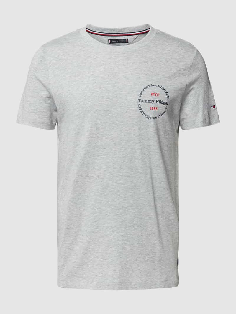 Tommy Hilfiger Slim fit T-shirt met ronde hals