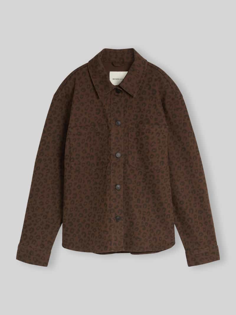 Tom Tailor Denim - Tussenjas met luipaardprint - Maat XL - brown black leo
