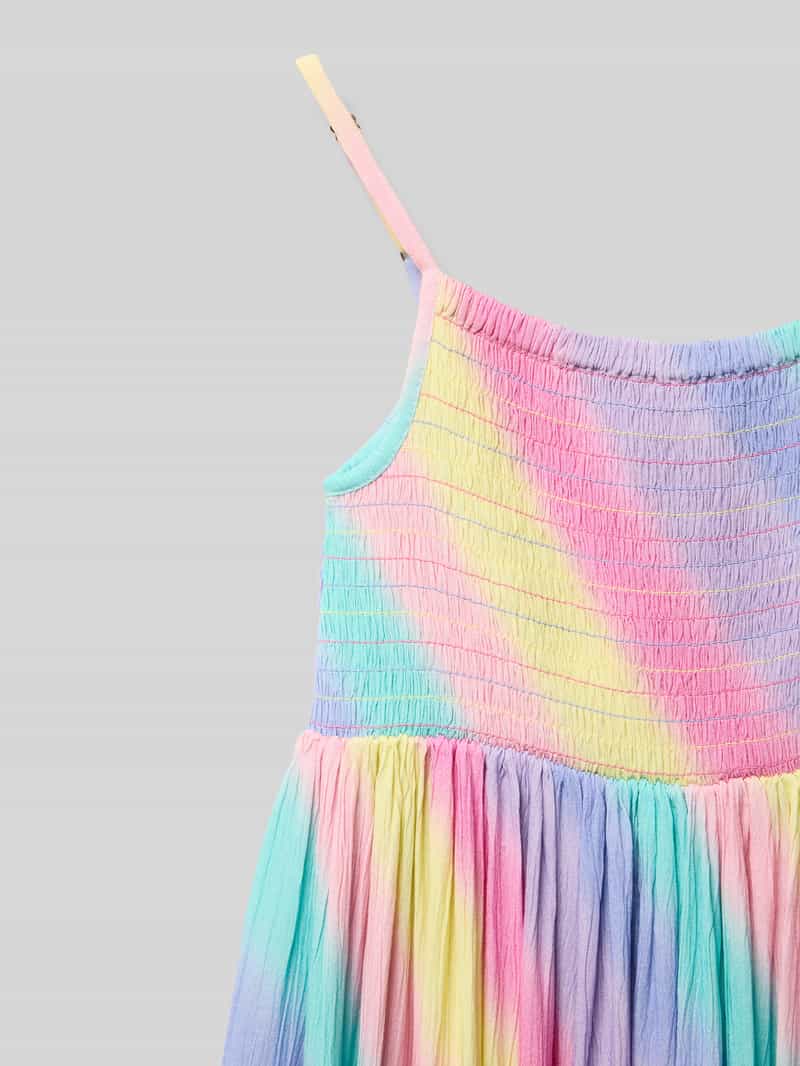 DANAMADE Jurk van viscose met verstelbare spaghettibandjes