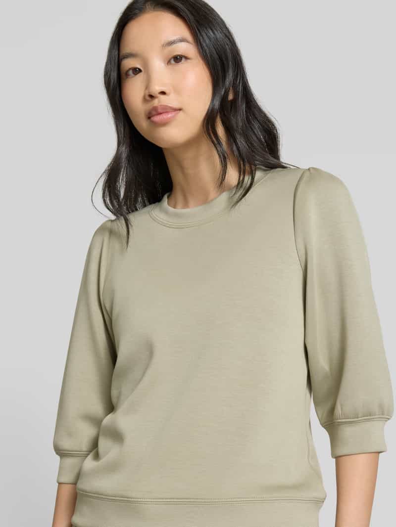 MbyM Sweatshirt van viscosemix met 3 4 mouwen model 'Kadi'