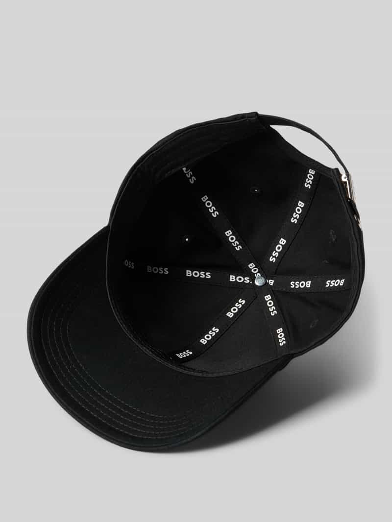 Boss Baseballpet met labeldetail