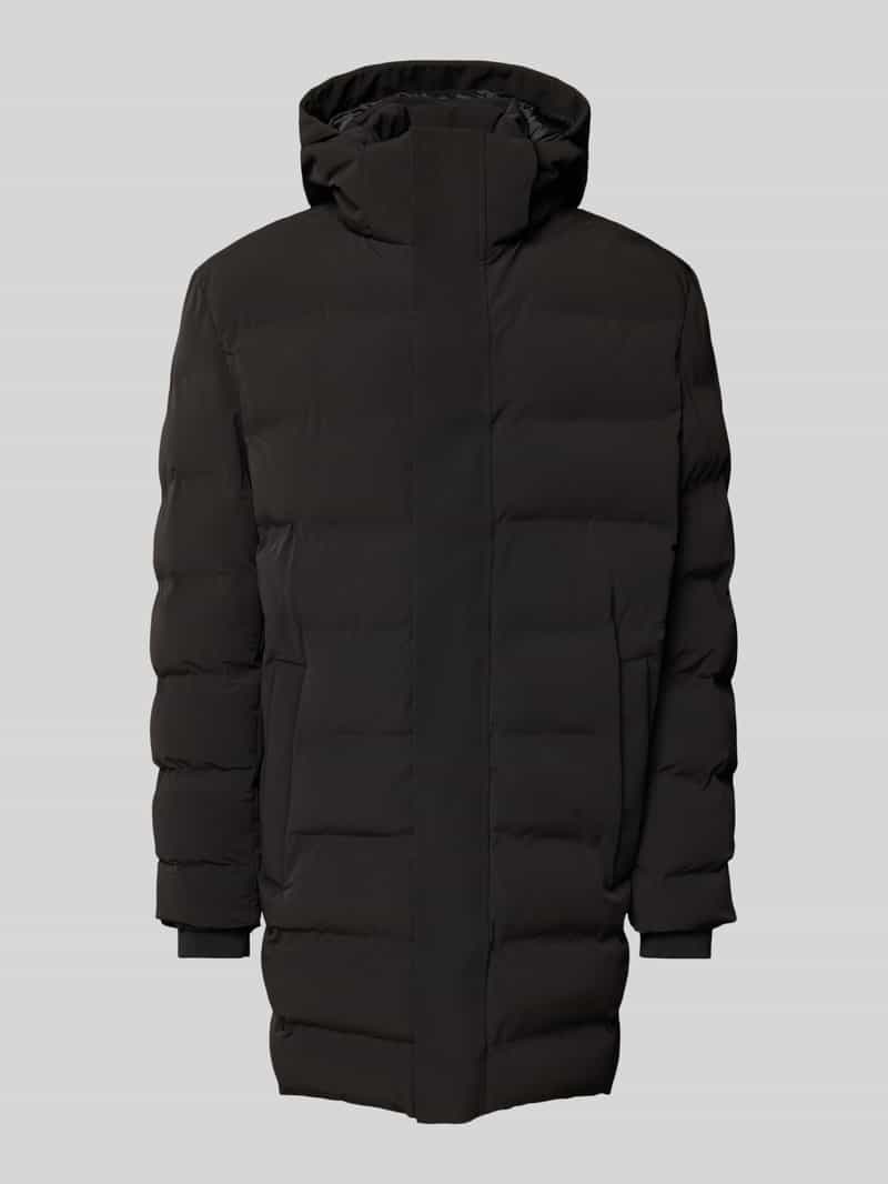 JOOP! Collection Regular fit gewatteerde lange jas met steekzakken model 'Chadwick'