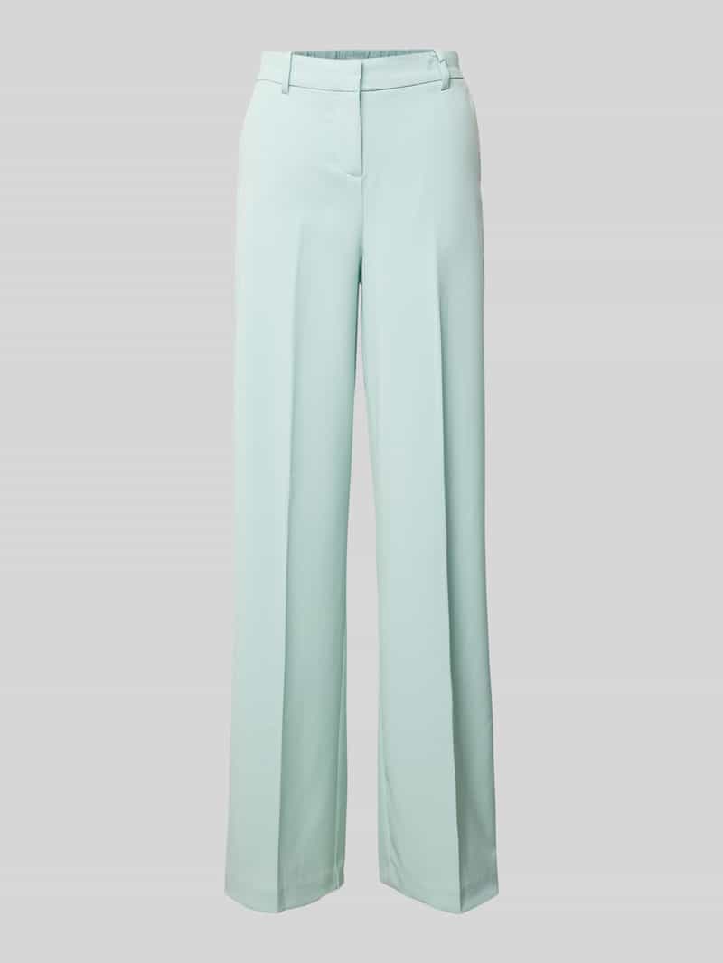 b.Young Wide leg stoffen broek met paspelzakken model 'DANTA'