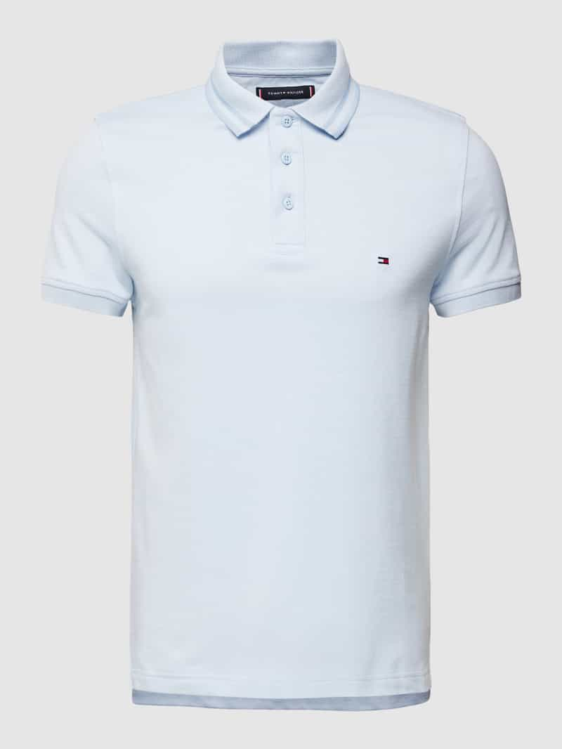 Tommy Hilfiger Slim fit poloshirt met logostitching model 'PRETWIST MOULINE