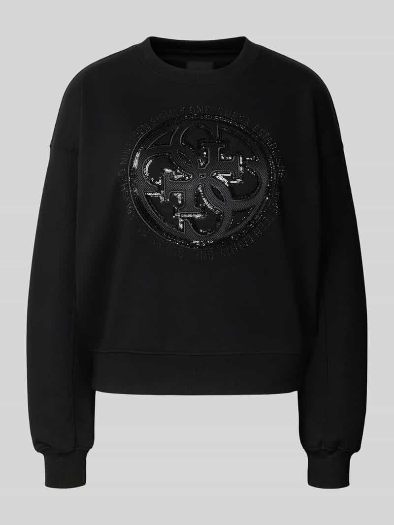 Guess Sweatshirt met logo en ronde hals