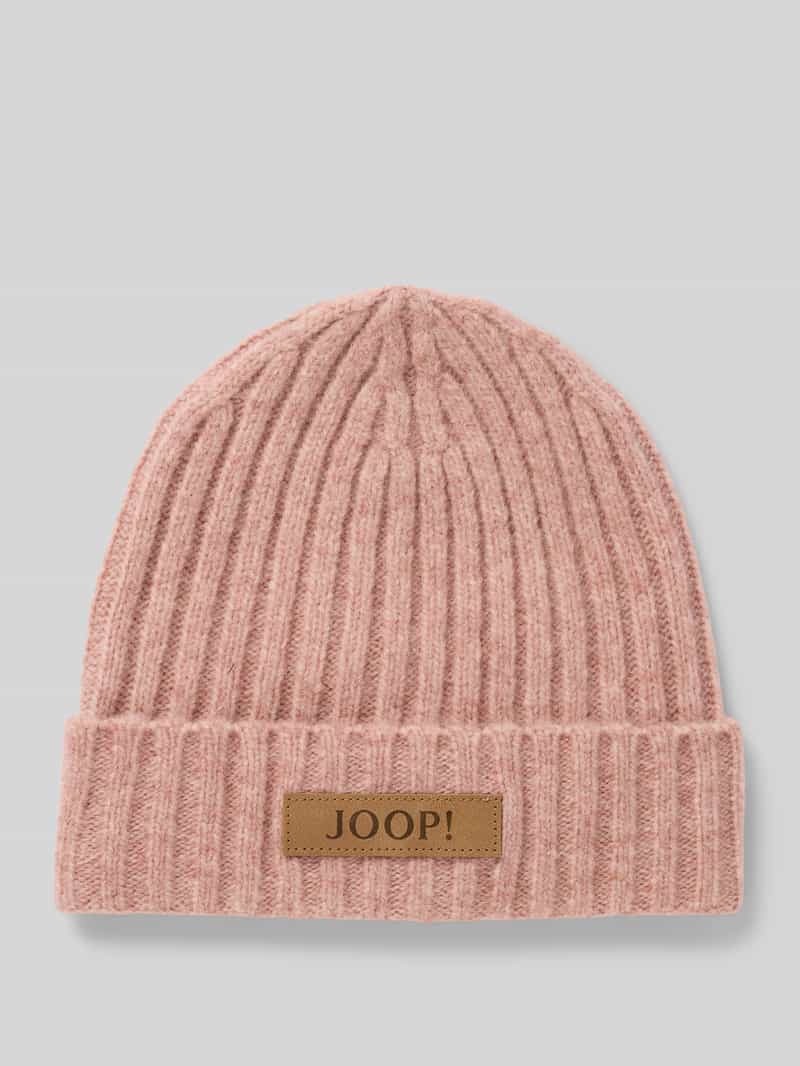 Joop! Beanie met labeldetail model 'Aiana'