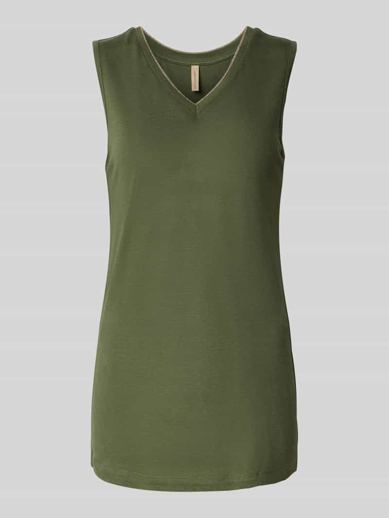 Soyaconcept Linnen top met V-hals model 'EMEL'
