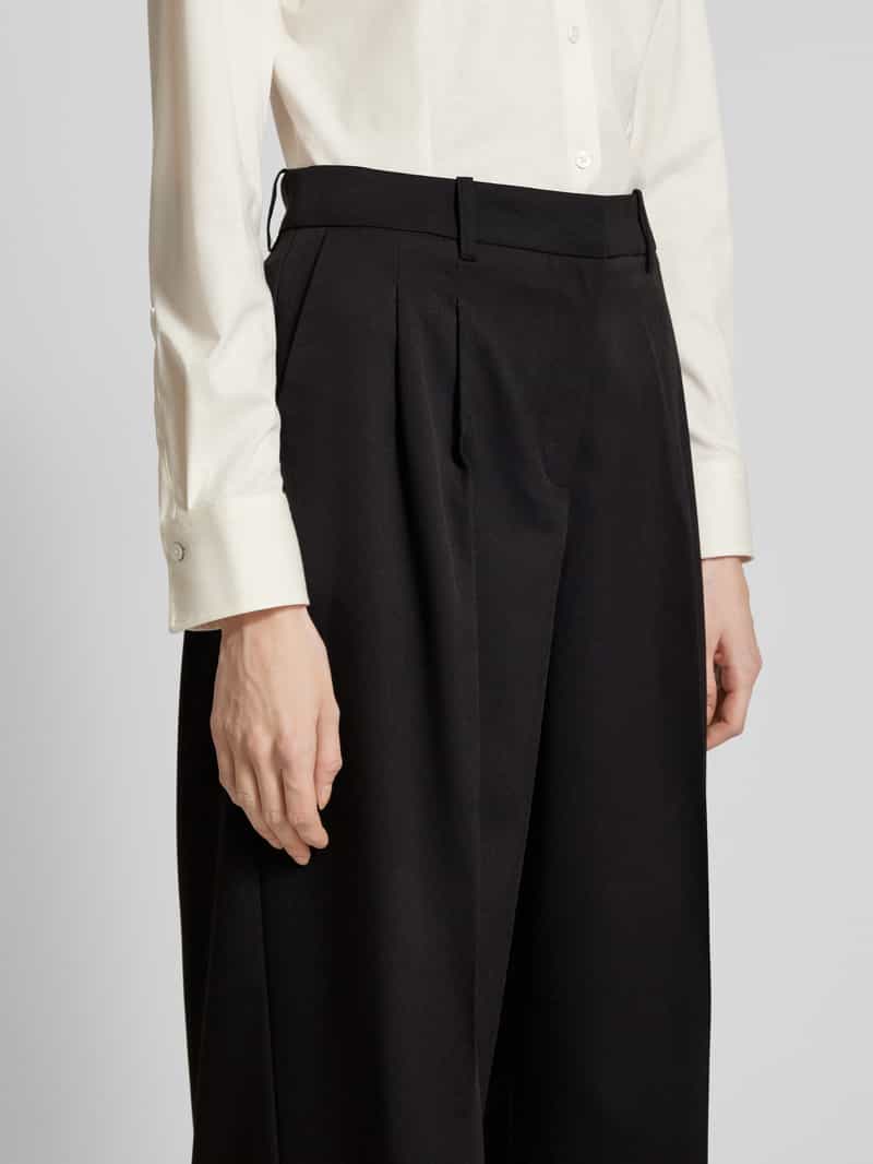 Vero Moda Loose fit stoffen broek met bandplooien model 'NILA'
