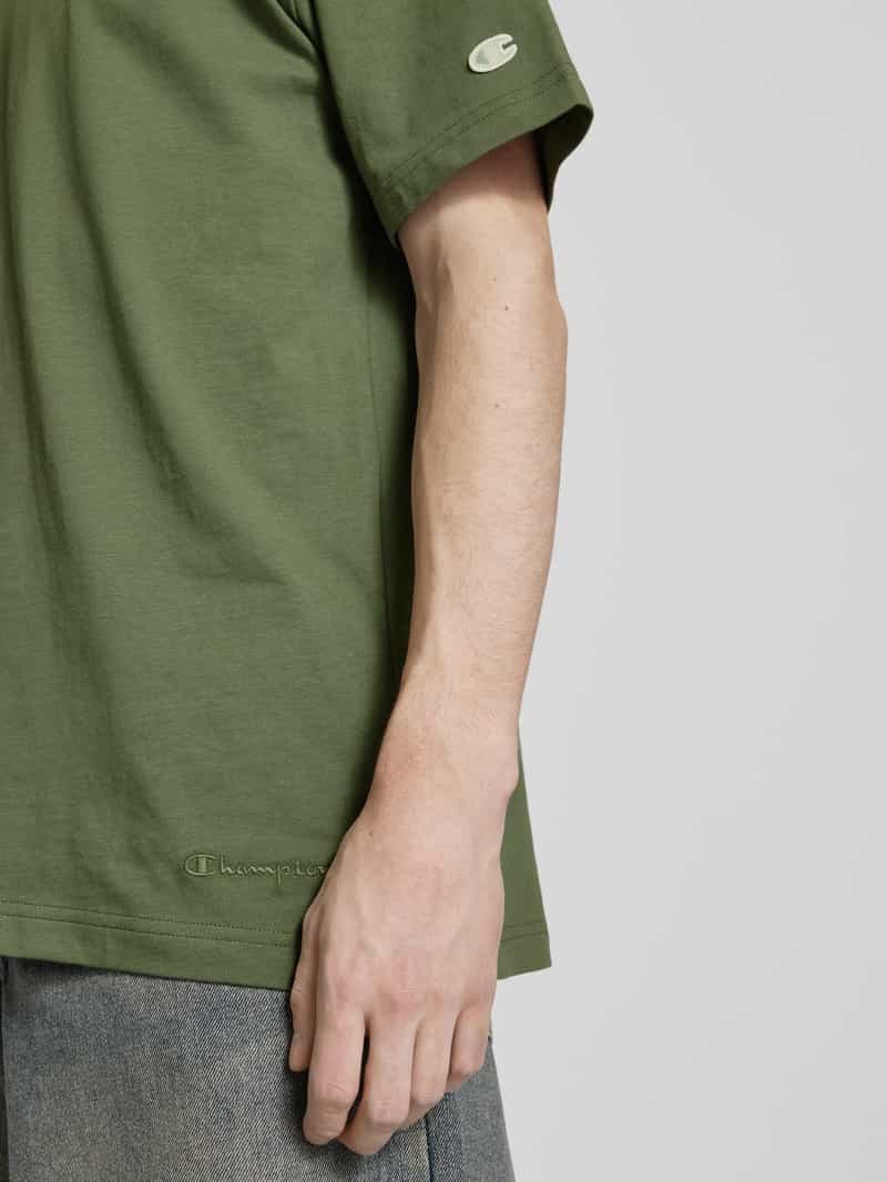 Champion T-shirt met labelstitching