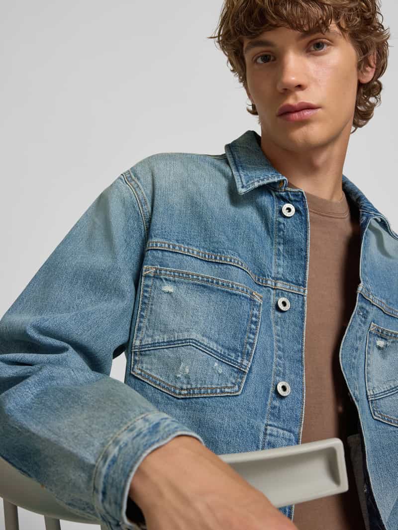 Pepe Jeans Regular fit jeansjack van katoenmix model 'HORSHAM PALE TINT'