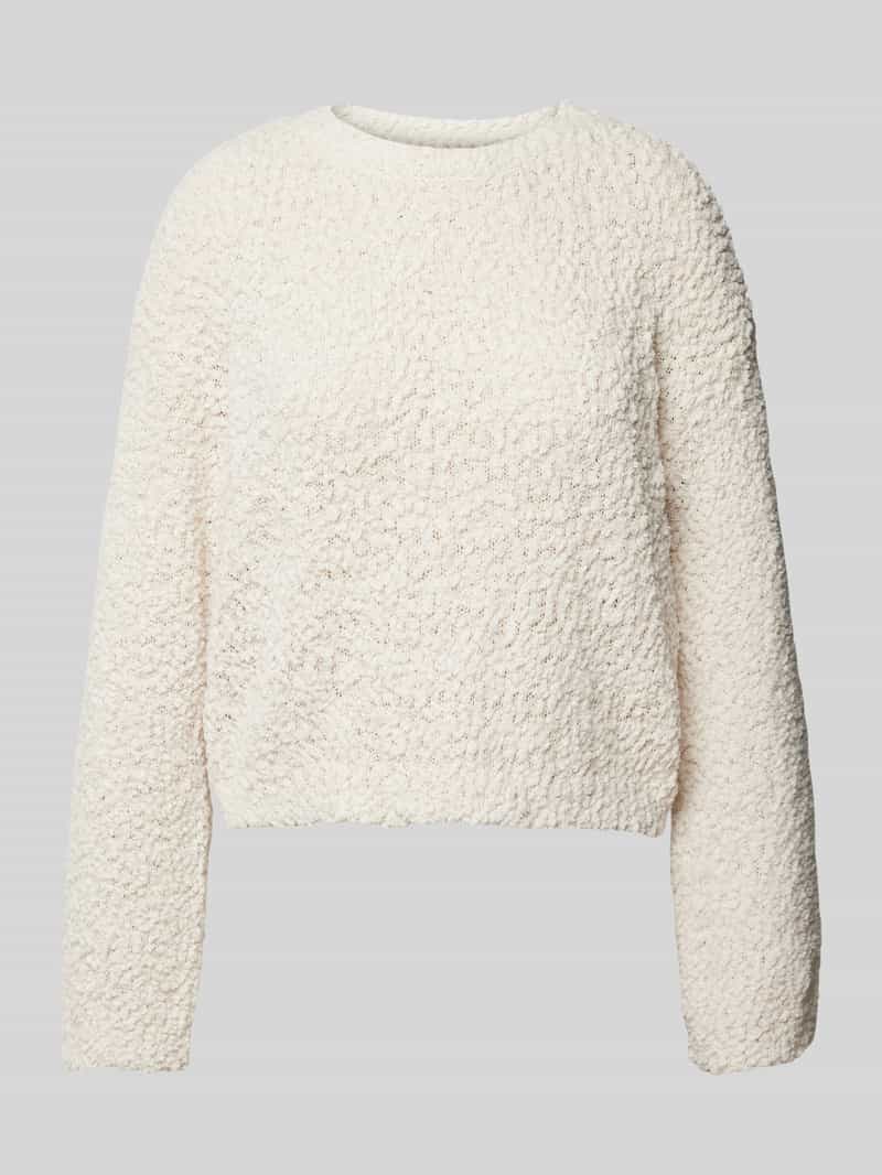 Only Comfort fit gebreide pullover met popcorntricot model 'GLORIA'