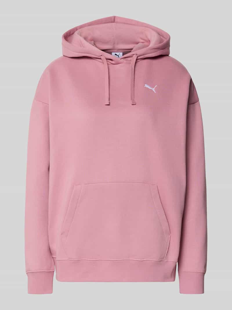 Puma Relaxed fit hoodie met labelstitching en kangoeroezak