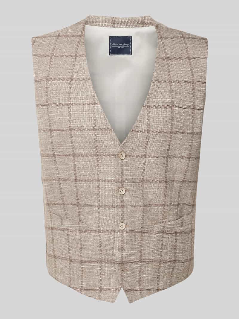 Christian Berg Men Gilet met strookzakken