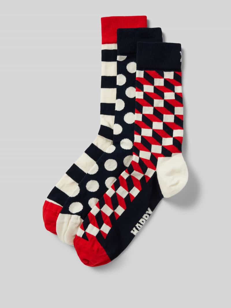 Happy Socks Sokken met stretch model 'Classic' in een set van 3 paar