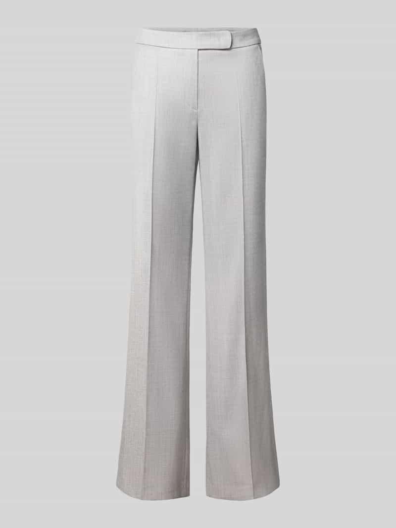 Windsor. Stoffen broek van scheerwolmix met vouwplooi