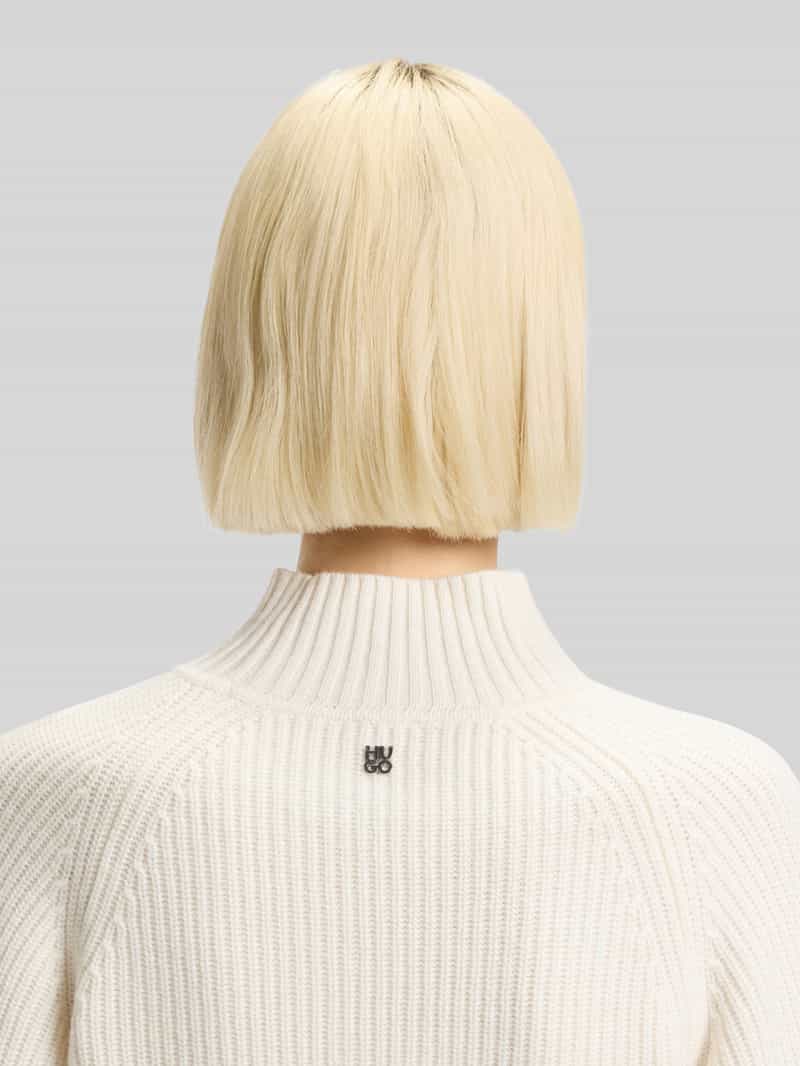HUGO Loose fit pullover van wolmix met kasjmier model 'SORELLASIO'