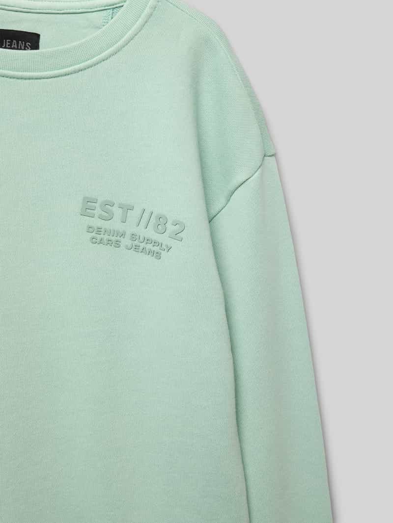 CARS JEANS Sweatshirt met labelprint model 'REWNAC'
