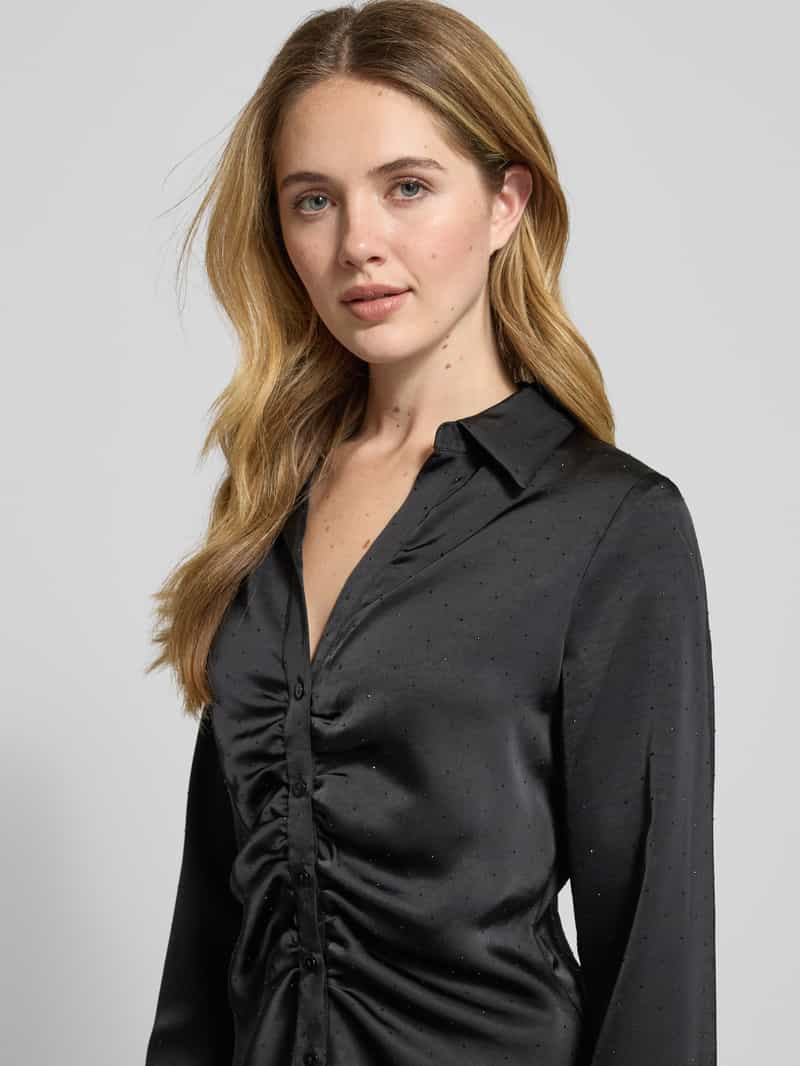 NEO NOIR Blouse met lange mouwen en knoopsluiting model 'Christy'