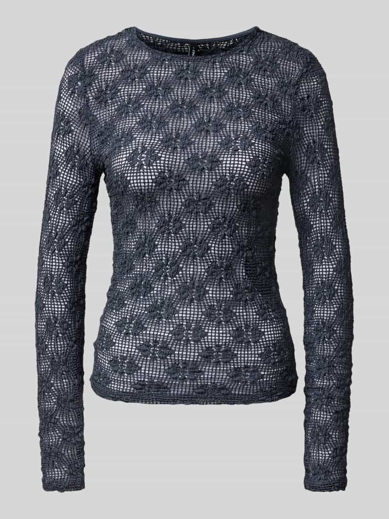 Only Slim fit shirt met lange mouwen van katoenmix model 'LOLA'