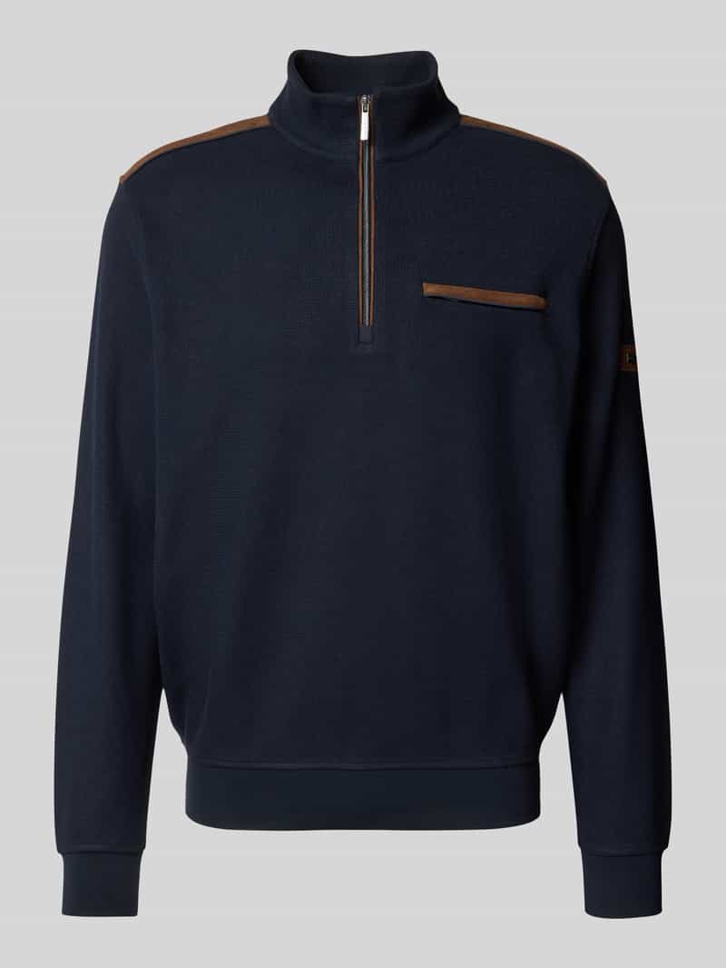 Bugatti Sweatshirt met labeldetail