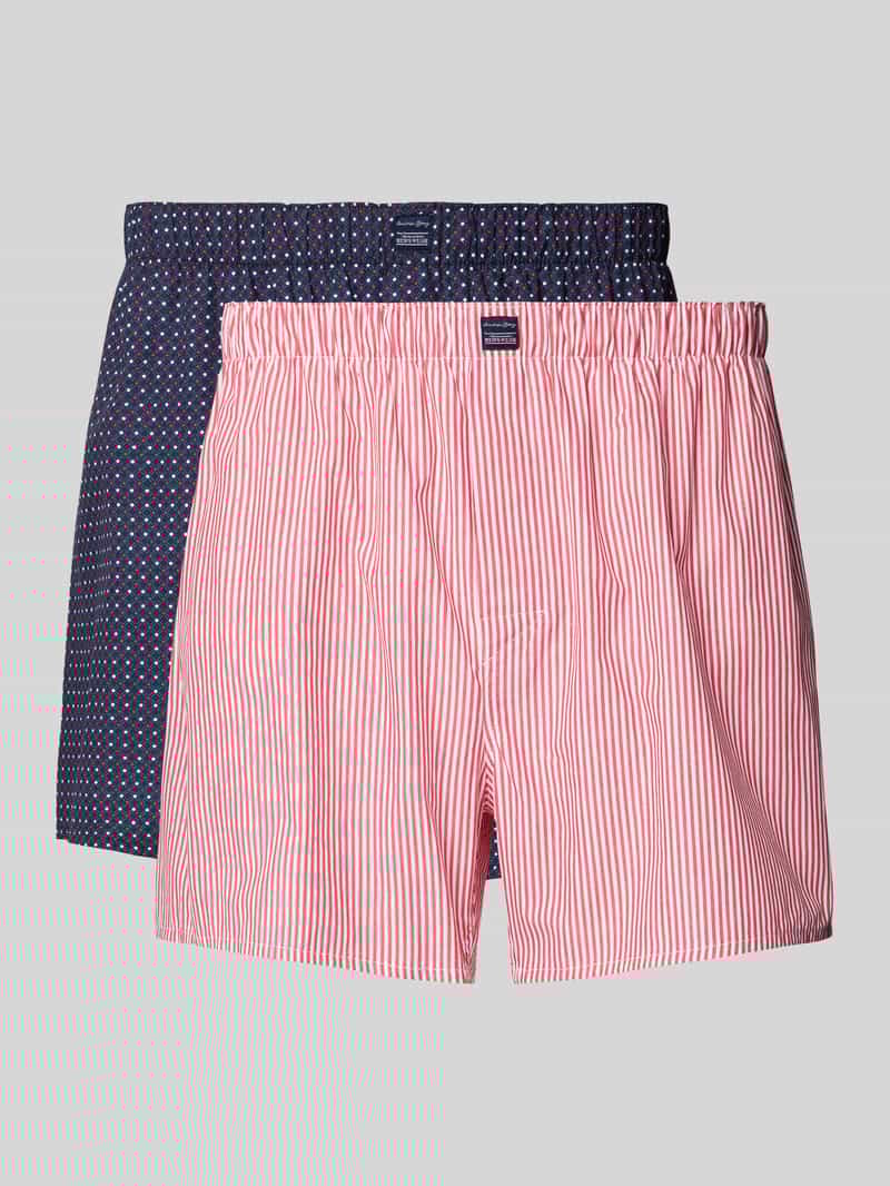 Christian Berg Men Boxershort met labelpatch in een set van 2 stuks