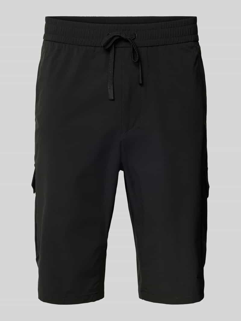 BOSS Green Regular fit korte cargobroek met elastische band model 'Urbanex'
