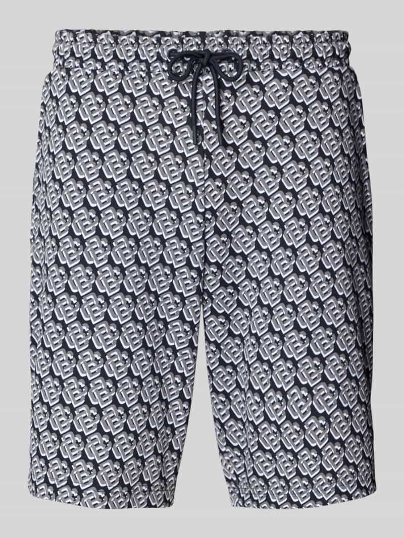 Sweatshorts met labeldetails