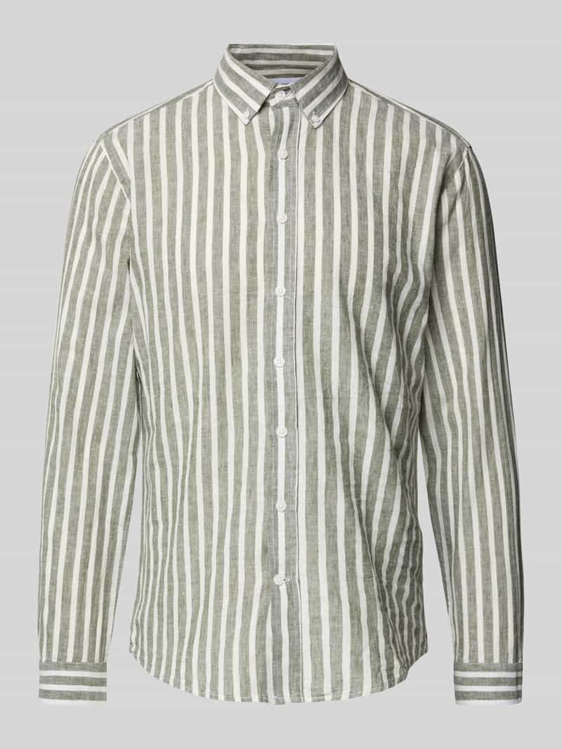 lindbergh Slim fit vrijetijdsoverhemd met button-downkraag