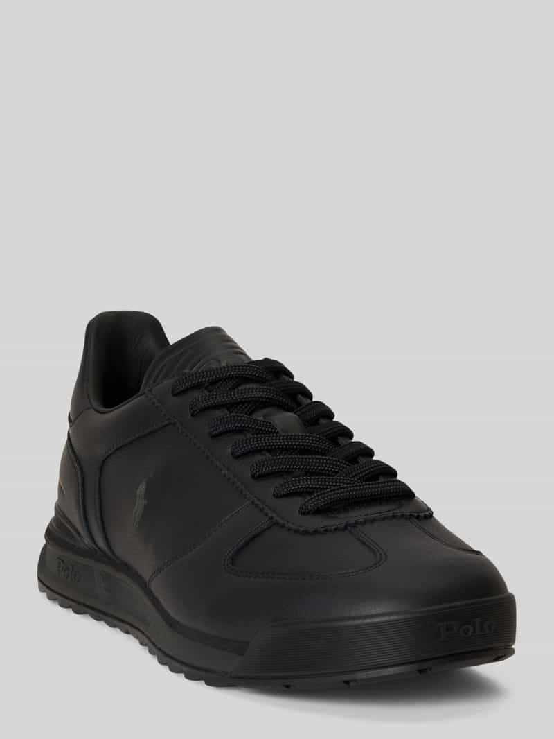 Polo Ralph Lauren Sneakers van glad leer met vetersluiting
