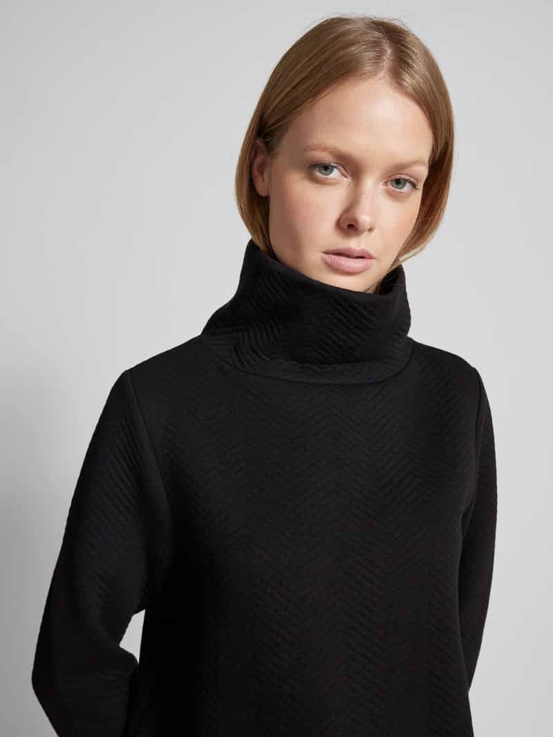 comma Sweatshirt met opstaande kraag