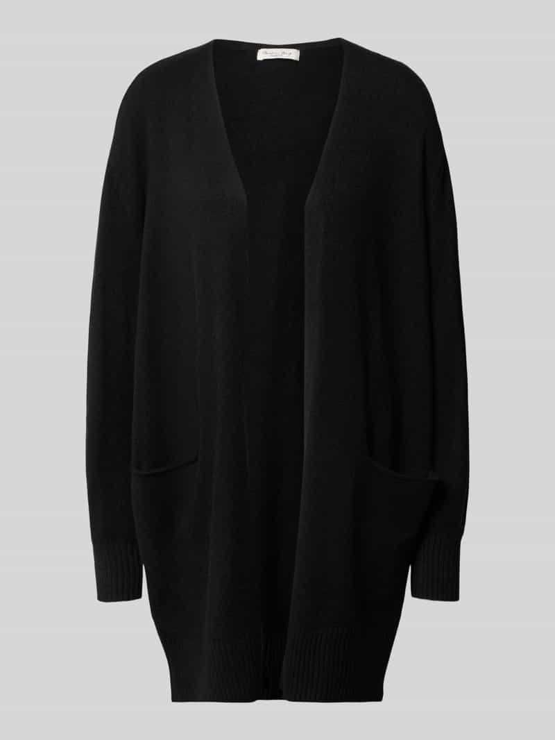 Christian Berg Woman relaxed fit gebreid jack van viscosemix met steekzakken
