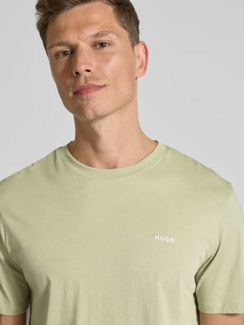 HUGO T-shirt met labelprint model 'Dero'