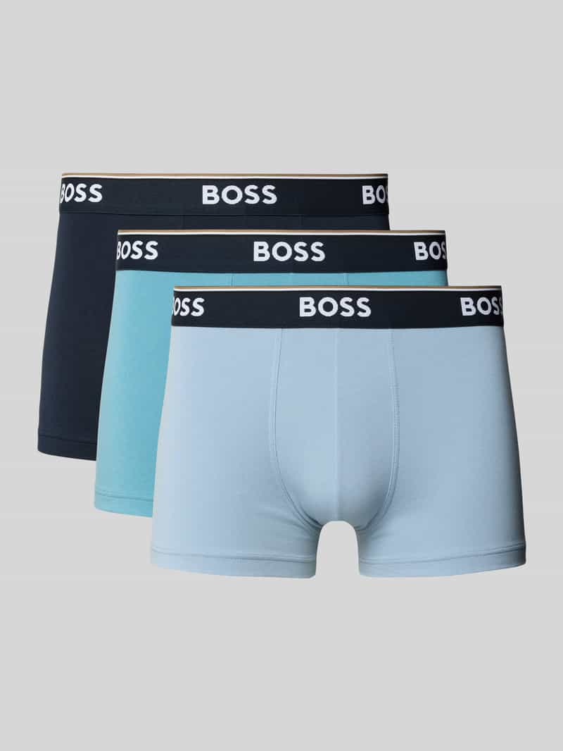 Boss Regular fit boxershort van een mix van katoen en elastaan in een set van 3 stuks